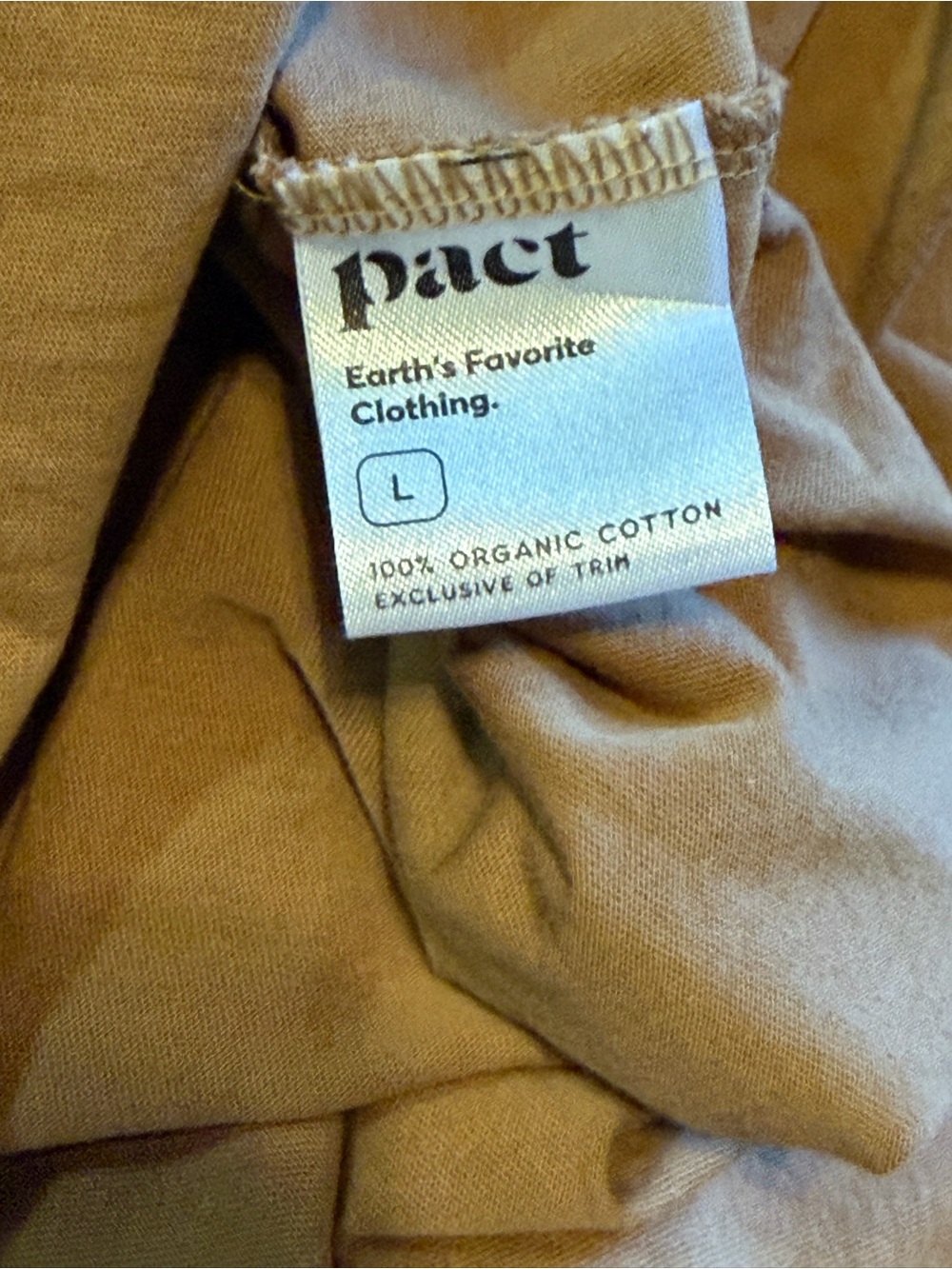 Pact Organic Cotton Tank Maxi Dress Brown Sleeveless Side Slit Size Large - Picture 5 of 5